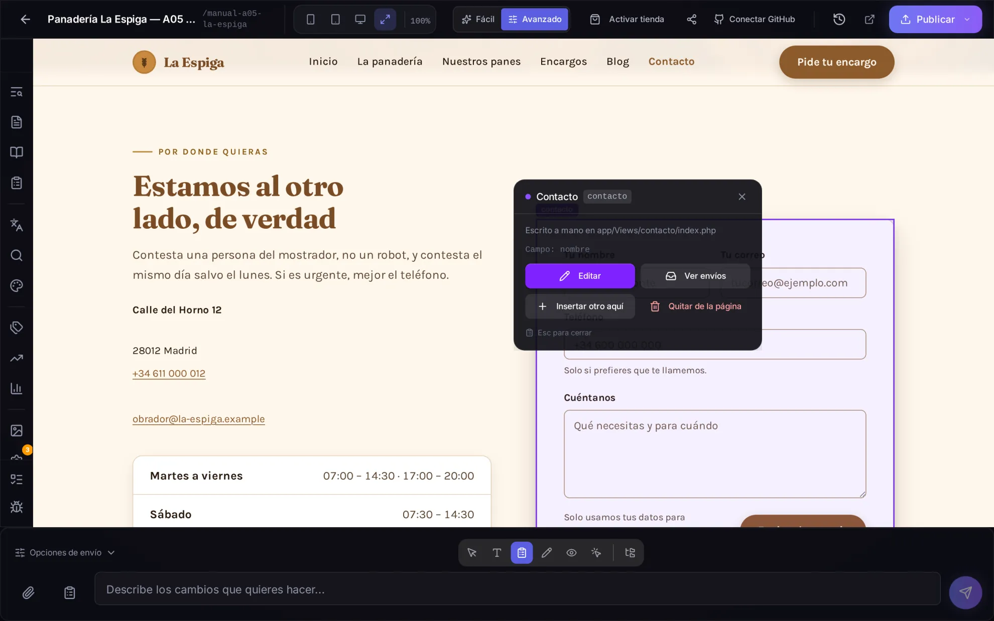 Live forms: edit them right on your page