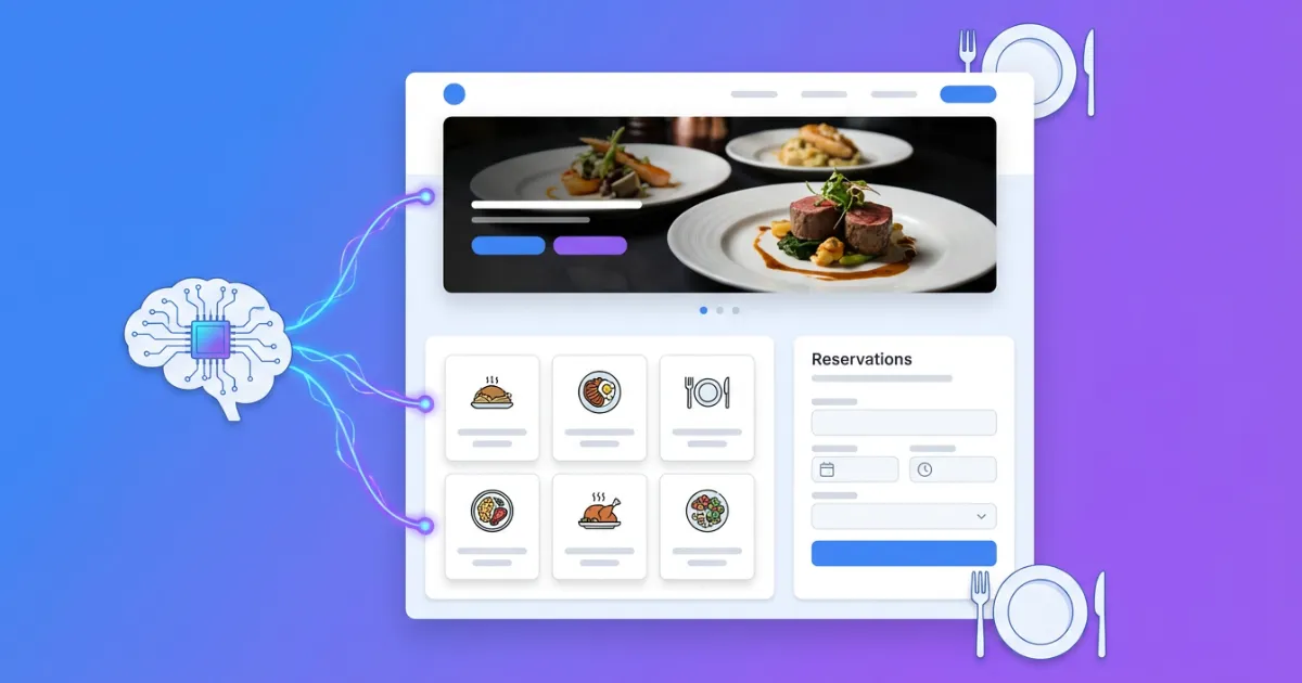 Crear web para restaurante con IA: guía completa