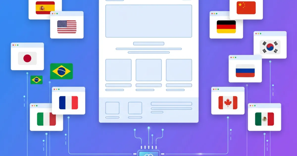Cómo construir un sitio web multilingüe en minutos con IA