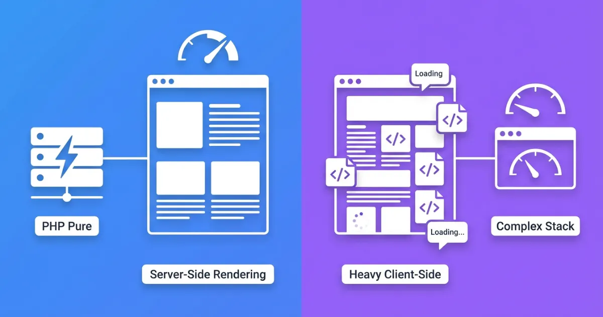 Website Speed: Why Pure PHP Loads Faster